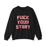 Eff Your Story Rocky Wrestling Bloodline Bull Skull Unisex Heavy Blend™ Crewneck Sweatshirt | Gift Idea