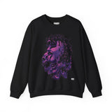 Goth Mami Wrestling Purple Horror Skull Unisex Heavy Blend™ Crewneck Sweatshirt | Gift Idea