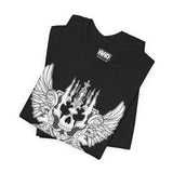 Nightmare Coat of Arms Wrestling Metal Wings Skull Unisex Jersey Short Sleeve Tee