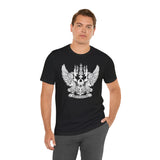 Nightmare Coat of Arms Wrestling Metal Wings Skull Unisex Jersey Short Sleeve Tee