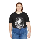 Goth Mami Wrestling White Horror Skull Unisex Jersey Short Sleeve Tee