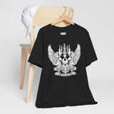 Nightmare Coat of Arms Wrestling Metal Wings Skull Unisex Jersey Short Sleeve Tee