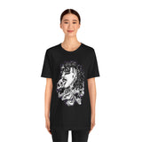 Goth Mami Wrestling White Horror Skull Unisex Jersey Short Sleeve Tee