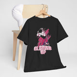 Elbows Up Heart Attack Canadian Wrestling Unisex Heavy Cotton Tee