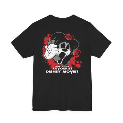 Mouseface Halloween Horror Cartoon Mashup Unisex Jersey Short Sleeve Tee