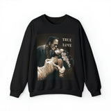 Frankenstein and His Bride True Love Neutral Halloween Monsters Cozy Unisex Heavy Blend™ Crewneck Sweatshirt | Fall Autumn | Gift Idea