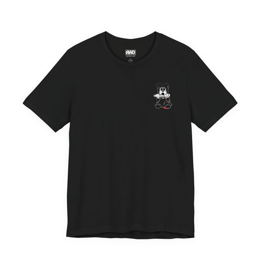 Mouseface Halloween Horror Cartoon Mashup Unisex Jersey Short Sleeve Tee