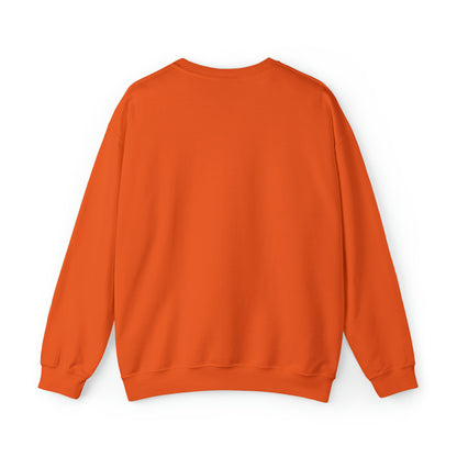 Cute Ghost "Sunday Mourning" Coffee Pumpkin Mug Unisex Heavy Blend™ Crewneck Sweatshirt | Fall Autumn | Gift Idea