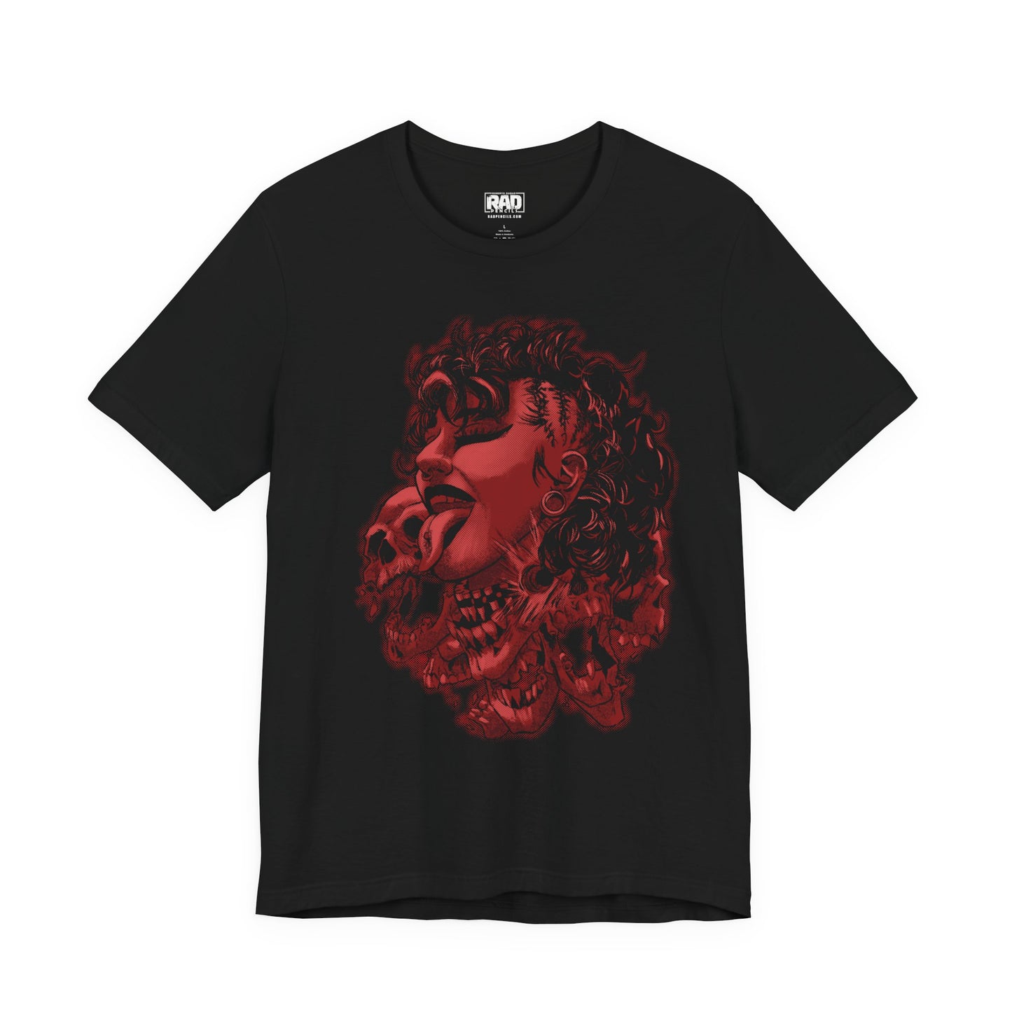 Goth Mami Wrestling Red Logo Halloween Unisex Jersey Short Sleeve T-Shirt