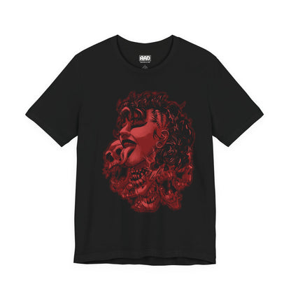Goth Mami Wrestling Red Logo Halloween Unisex Jersey Short Sleeve T-Shirt