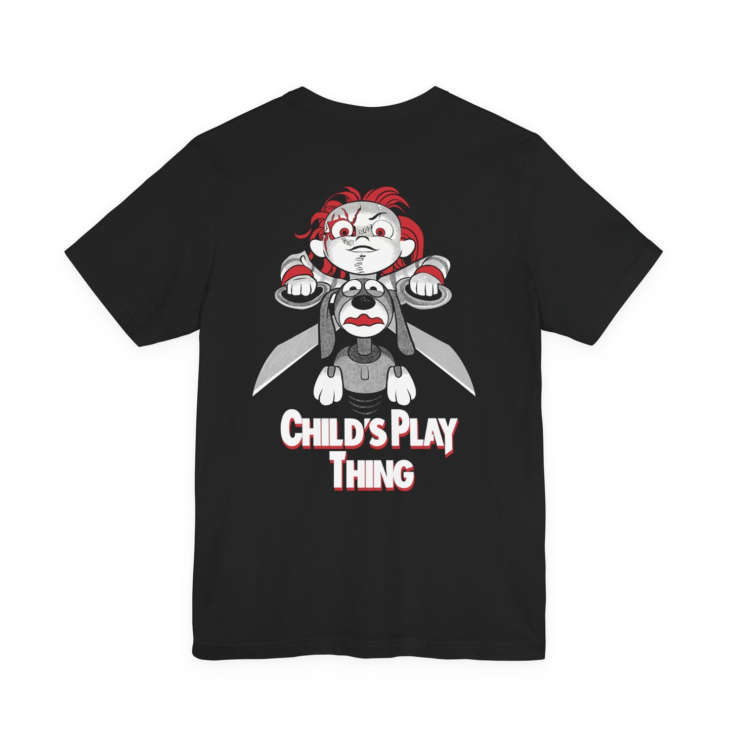 Child's Play Thing Gal Pal Jessie Scary Movie Halloween Horror Cartoon Unisex Jersey Short Sleeve Tee