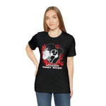 Mouseface has a Question for You Halloween Horror Cartoon Unisex Jersey Short Sleeve Tee