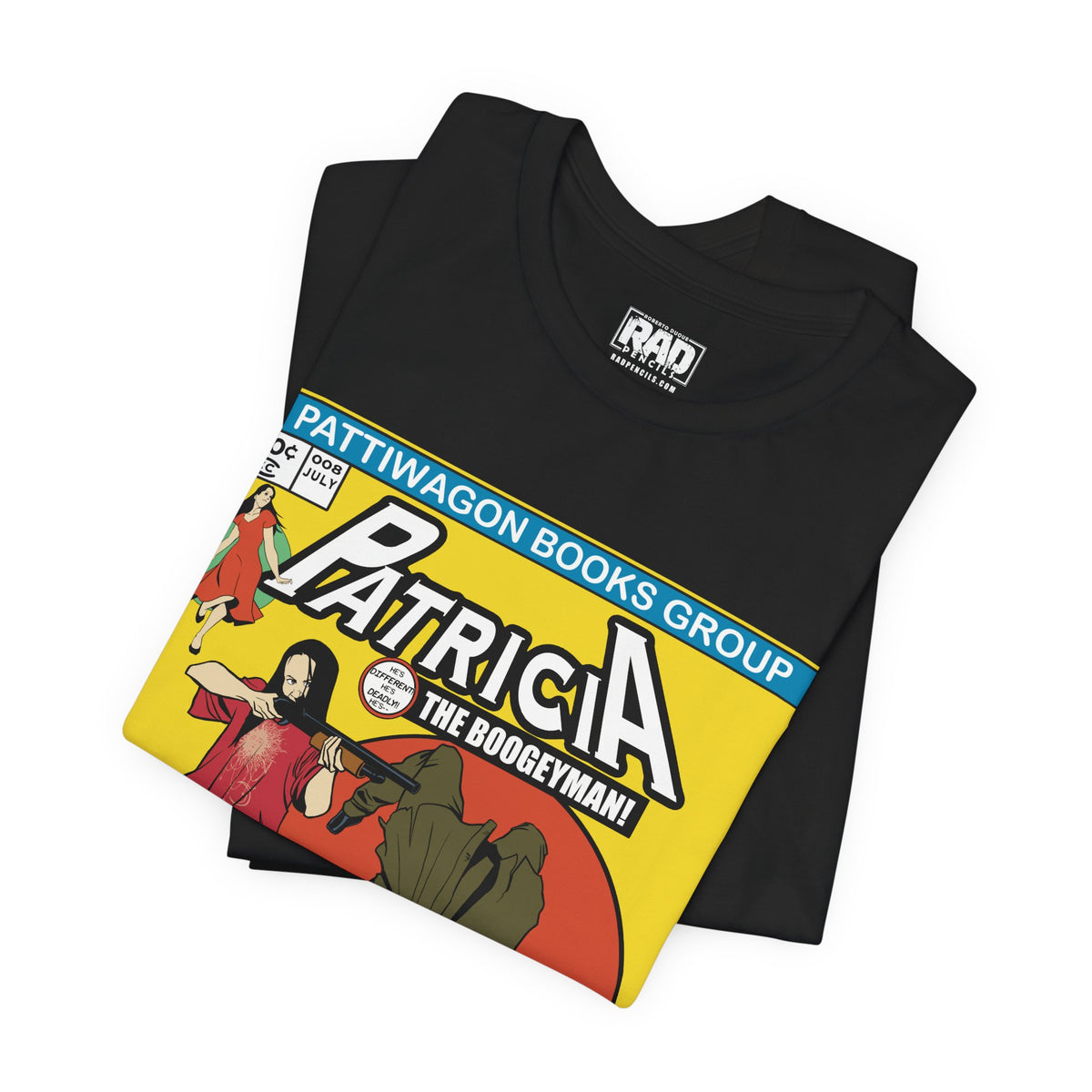 Patricia vs The Boogeyman Retro Horror Comic Graphic T-Shirt