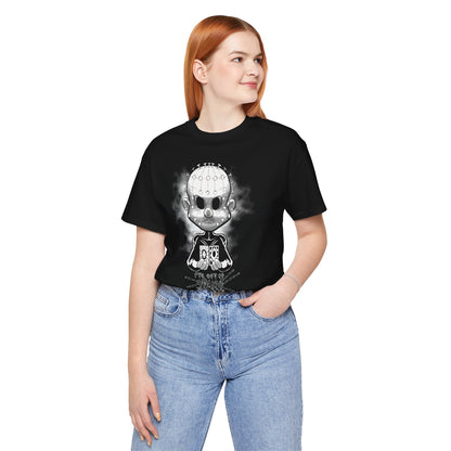 Pinheadcchio Chains Scary Movie Halloween Horror Cartoon  Unisex Jersey Short Sleeve Tee
