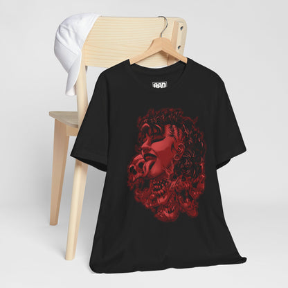 Goth Mami Wrestling Red Logo Halloween Unisex Jersey Short Sleeve T-Shirt