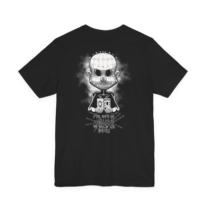 Hell Raising Pinheadcchio Scary Movie Halloween Horror Cartoon Unisex Jersey Short Sleeve Tee
