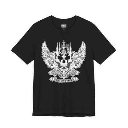Nightmare Coat of Arms Wrestling Metal Wings Skull Unisex Jersey Short Sleeve Tee