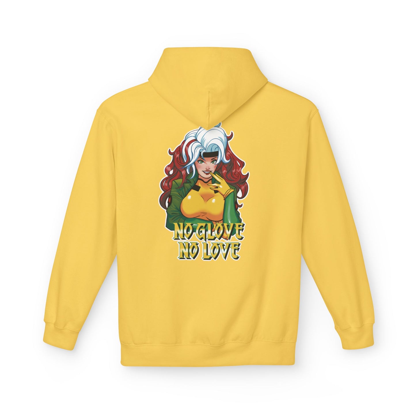 No Glove No Love Superhero Comic Unisex Midweight Softstyle Fleece Hoodie