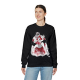 Chainsaw Pete Cozy Halloween Horror Cartoon Unisex Heavy Blend™ Crewneck Sweatshirt