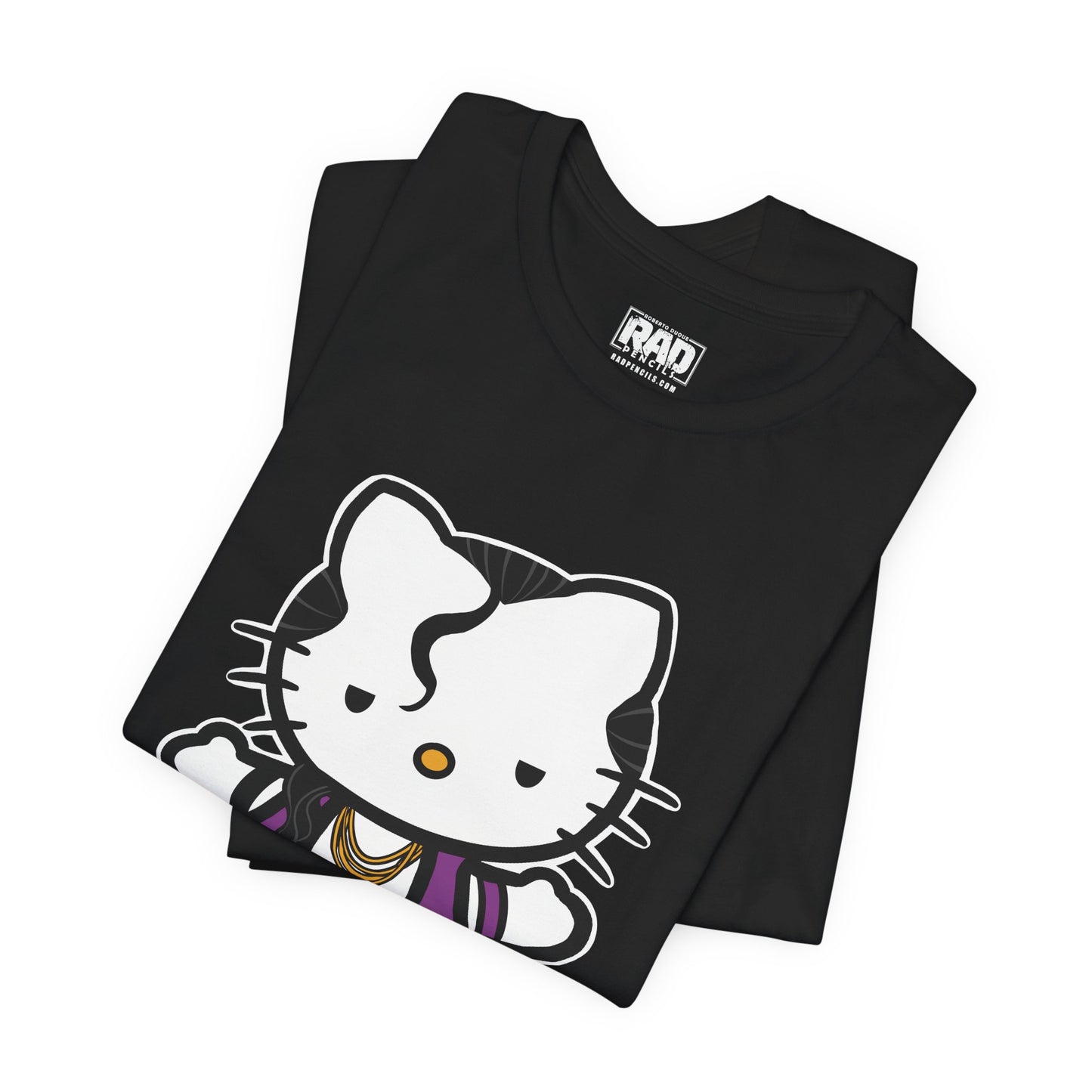 Hey Yo Kitty Japanese Wrestling Purple Bad Cat Unisex Jersey Short Sleeve T-Shirt