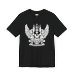 Nightmare Coat of Arms Wrestling Metal Wings Skull Unisex Jersey Short Sleeve Tee