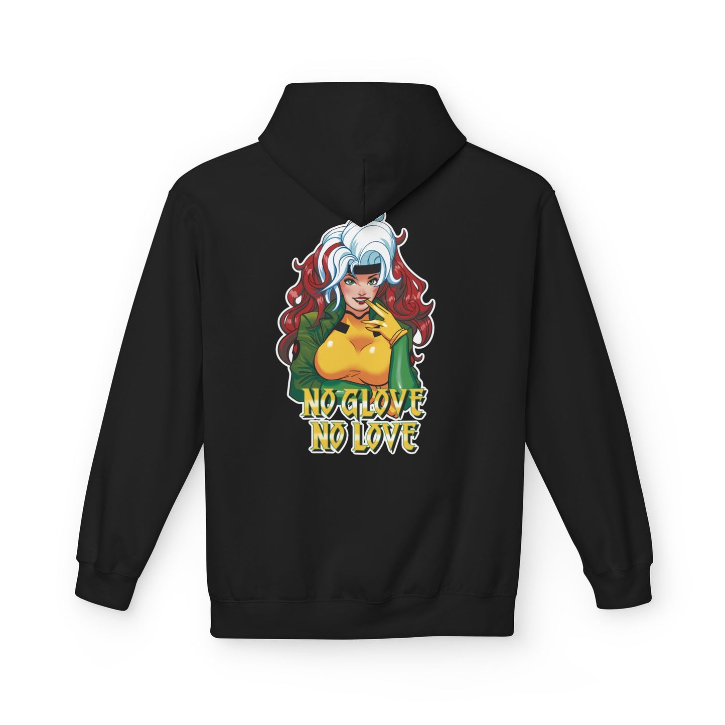 No Glove No Love Superhero Comic Unisex Midweight Softstyle Fleece Hoodie