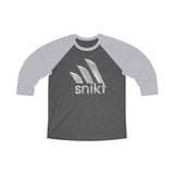 "Snikt" Funny Comic Book Superhero Unisex Tri-Blend 3\4 Raglan Tees