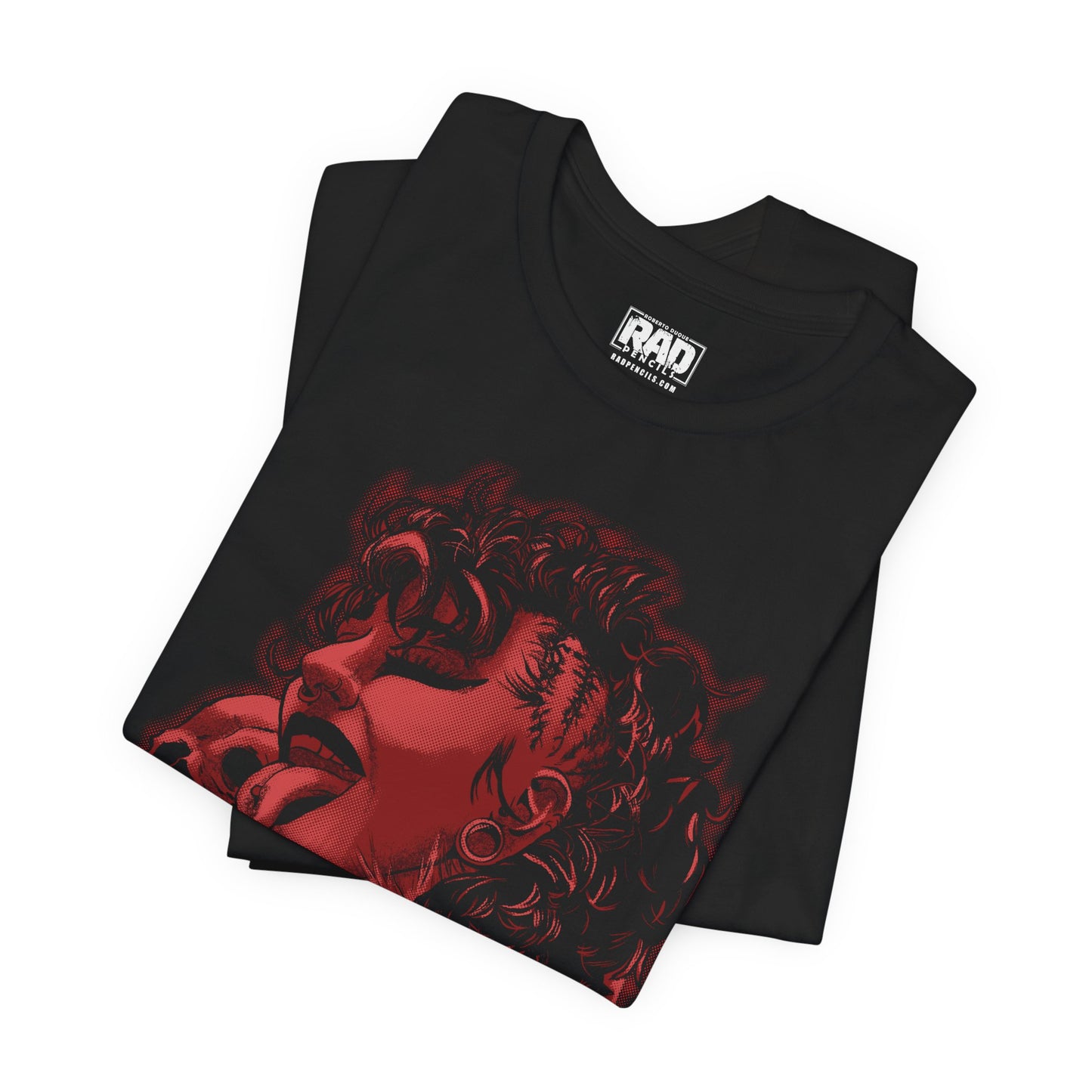 Goth Mami Wrestling Red Logo Halloween Unisex Jersey Short Sleeve T-Shirt