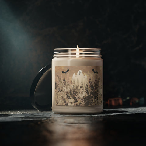 Ghost in the Garden Boho Halloween Scented Soy Candle, 9oz | Gift Idea | Gothic Home Decor