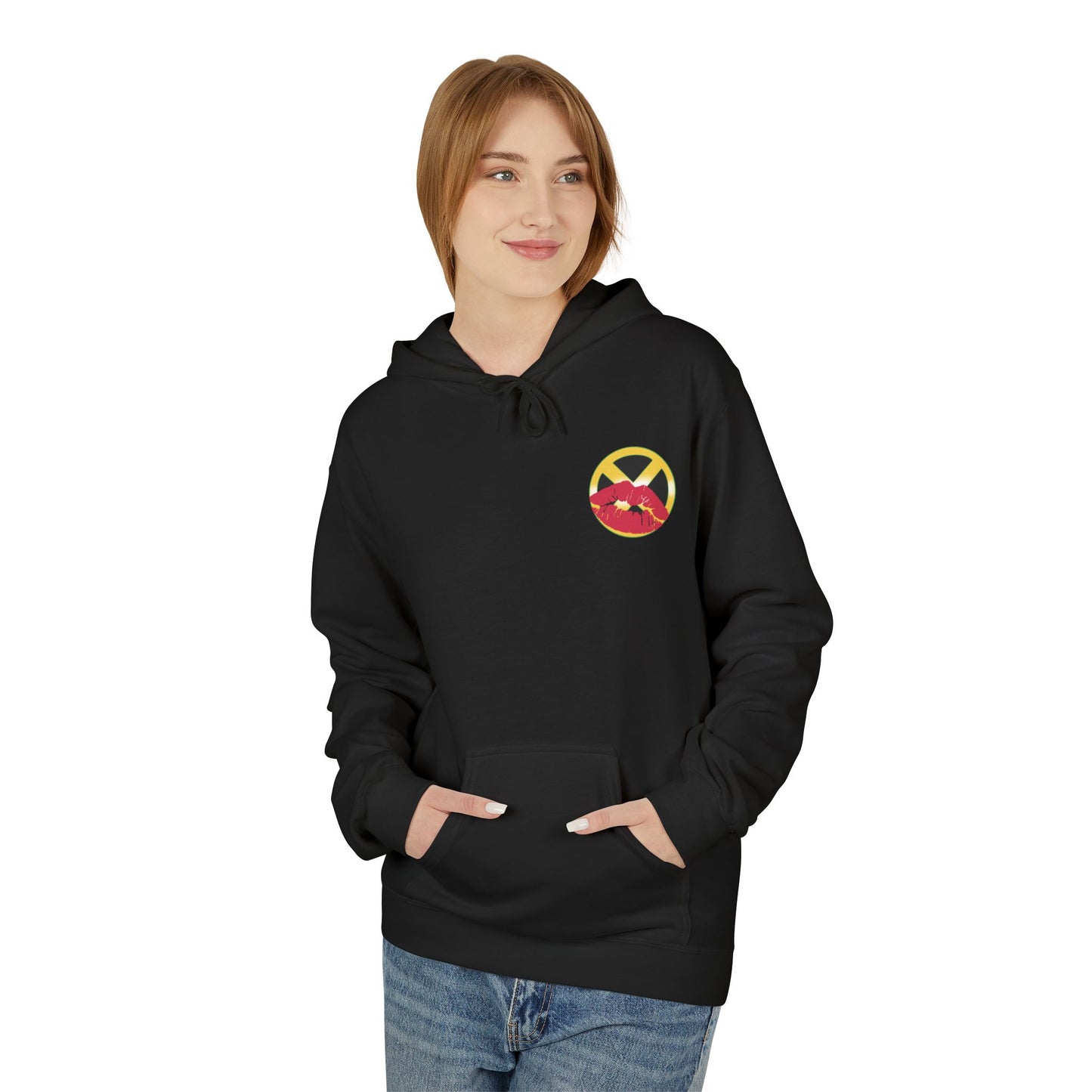 No Glove No Love Superhero Comic Unisex Midweight Softstyle Fleece Hoodie