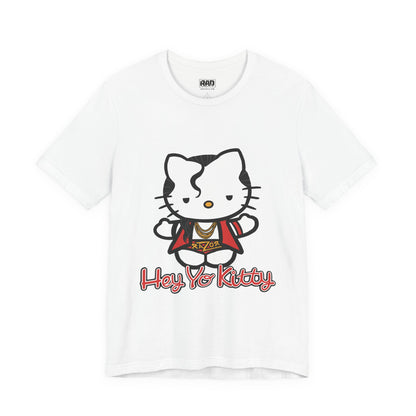 Hey Yo Kitty Japanese Wrestling Red Bad Cat Unisex Jersey Short Sleeve T-Shirt