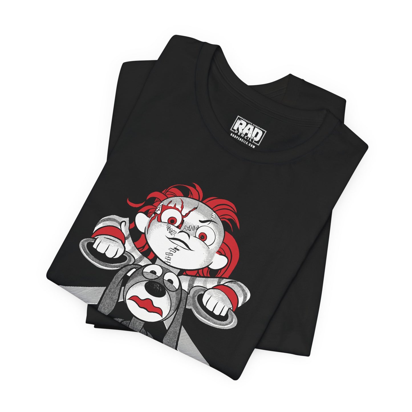 Child's Play Thing Scary Movie Halloween Horror Cartoon Unisex Jersey Short Sleeve Tee