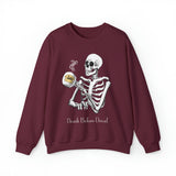 Gilmore Girls Halloween Skeleton Drinking Luke's Coffee Unisex Heavy Blend™ Crewneck Sweatshirt | Fall Autumn | Cozy Sweater