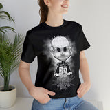 Pinheadcchio Hellraiser Scary Movie Halloween Horror Cartoon Unisex Jersey Short Sleeve Tee