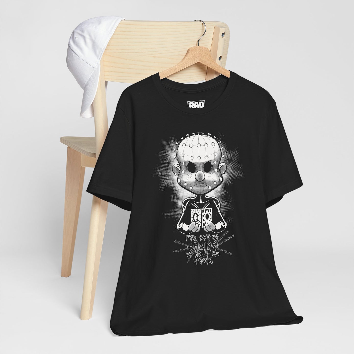 Pinheadcchio Chains Scary Movie Halloween Horror Cartoon  Unisex Jersey Short Sleeve Tee
