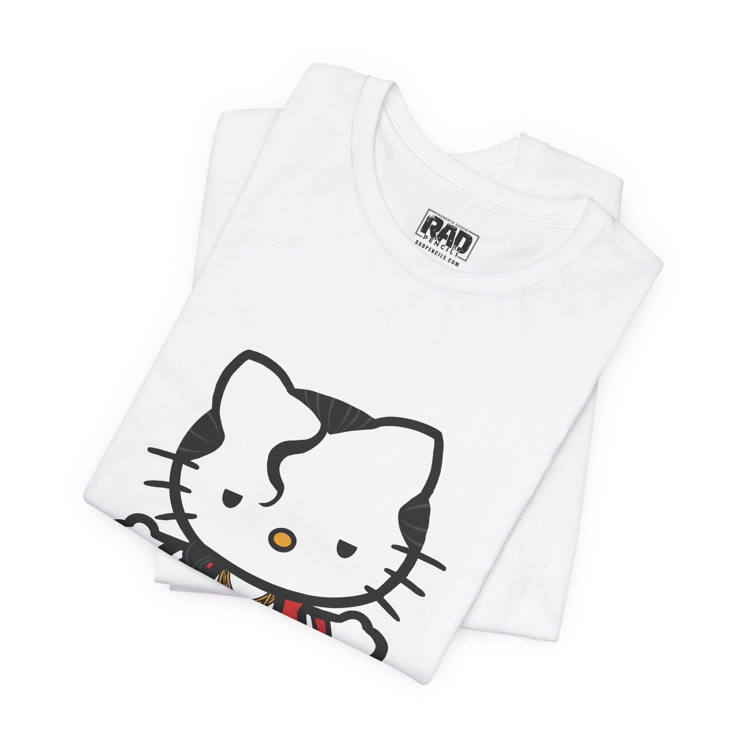Hey Yo Kitty Japanese Wrestling Red Bad Cat Unisex Jersey Short Sleeve T-Shirt