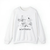 Hocus Pocus Mean Witches You Can't Sit With Us Retro Cartoon Unisex Heavy Blend™ Crewneck Sweatshirt | Fall Autumn| Humour TV  | Gift Idea