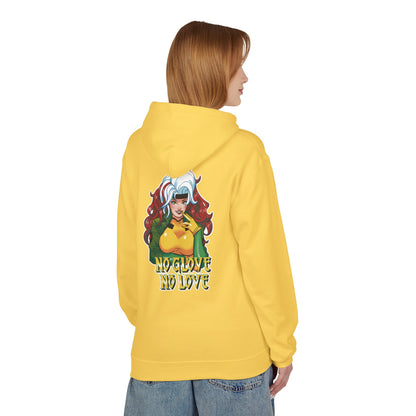 No Glove No Love Superhero Comic Unisex Midweight Softstyle Fleece Hoodie