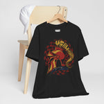 Vintage Inspired Knight's Helmet Metal Band Distressed Unisex Jersey Short Sleeve Tee
