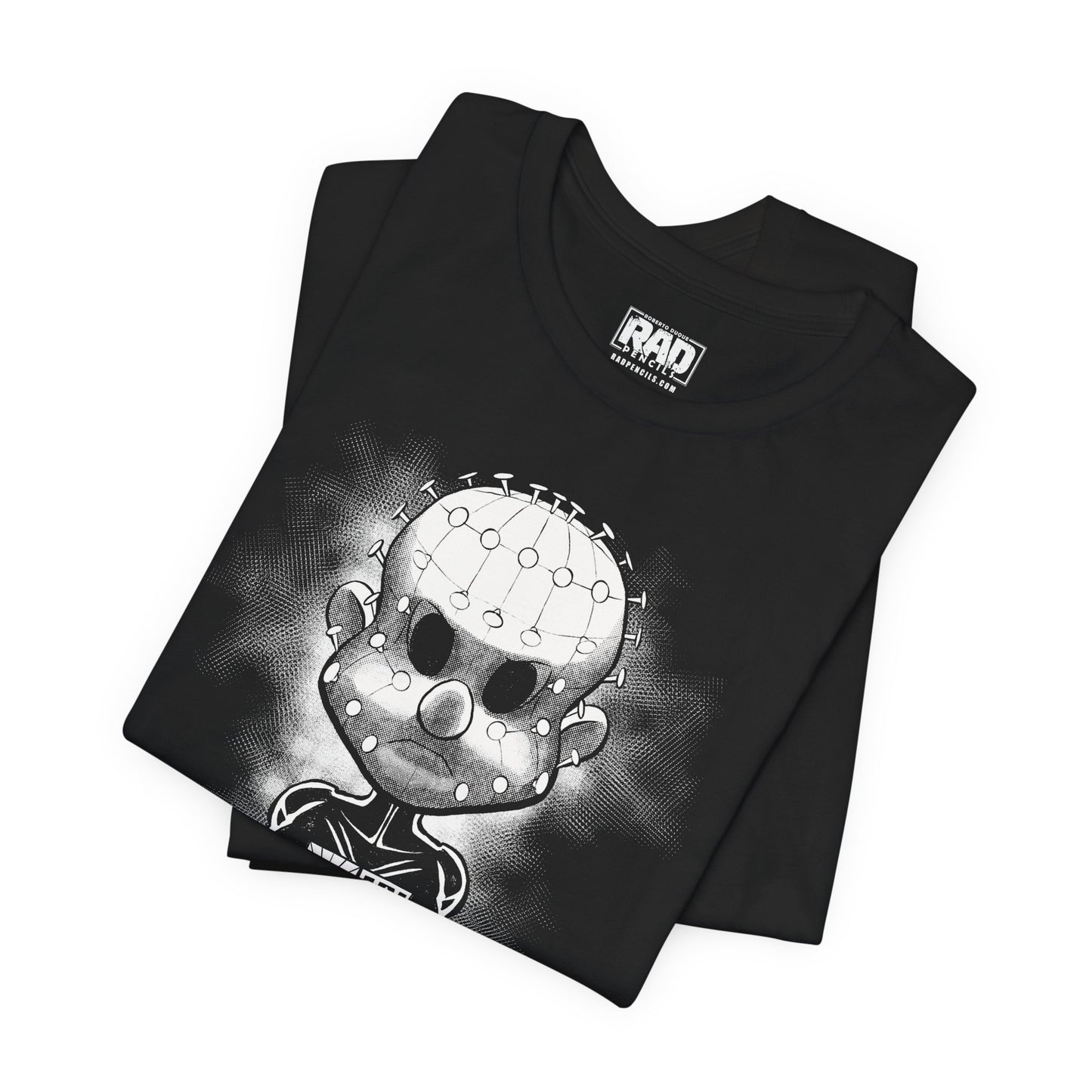 Pinheadcchio Chains Scary Movie Halloween Horror Cartoon  Unisex Jersey Short Sleeve Tee