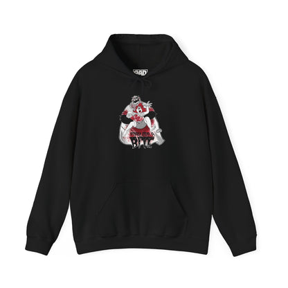 Chainsaw Pete Scary Movie Halloween Horror Cartoon Unisex Heavy Blend™ Hooded Sweatshirt