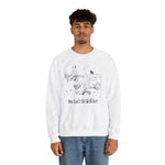 Hocus Pocus Mean Witches You Can't Sit With Us Retro Cartoon Unisex Heavy Blend™ Crewneck Sweatshirt | Fall Autumn| Humour TV  | Gift Idea