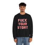 Eff Your Story Rocky Wrestling Bloodline Bull Skull Unisex Heavy Blend™ Crewneck Sweatshirt | Gift Idea