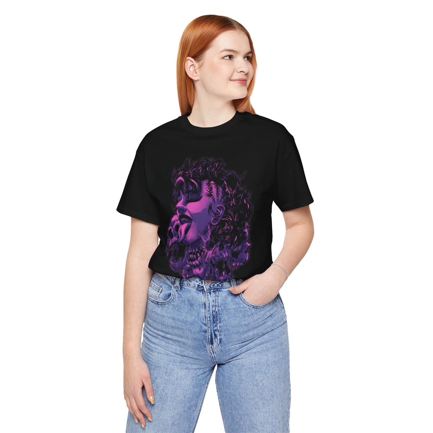 Goth Mami Wrestling Purple Logo Halloween Unisex Jersey Short Sleeve T-Shirt