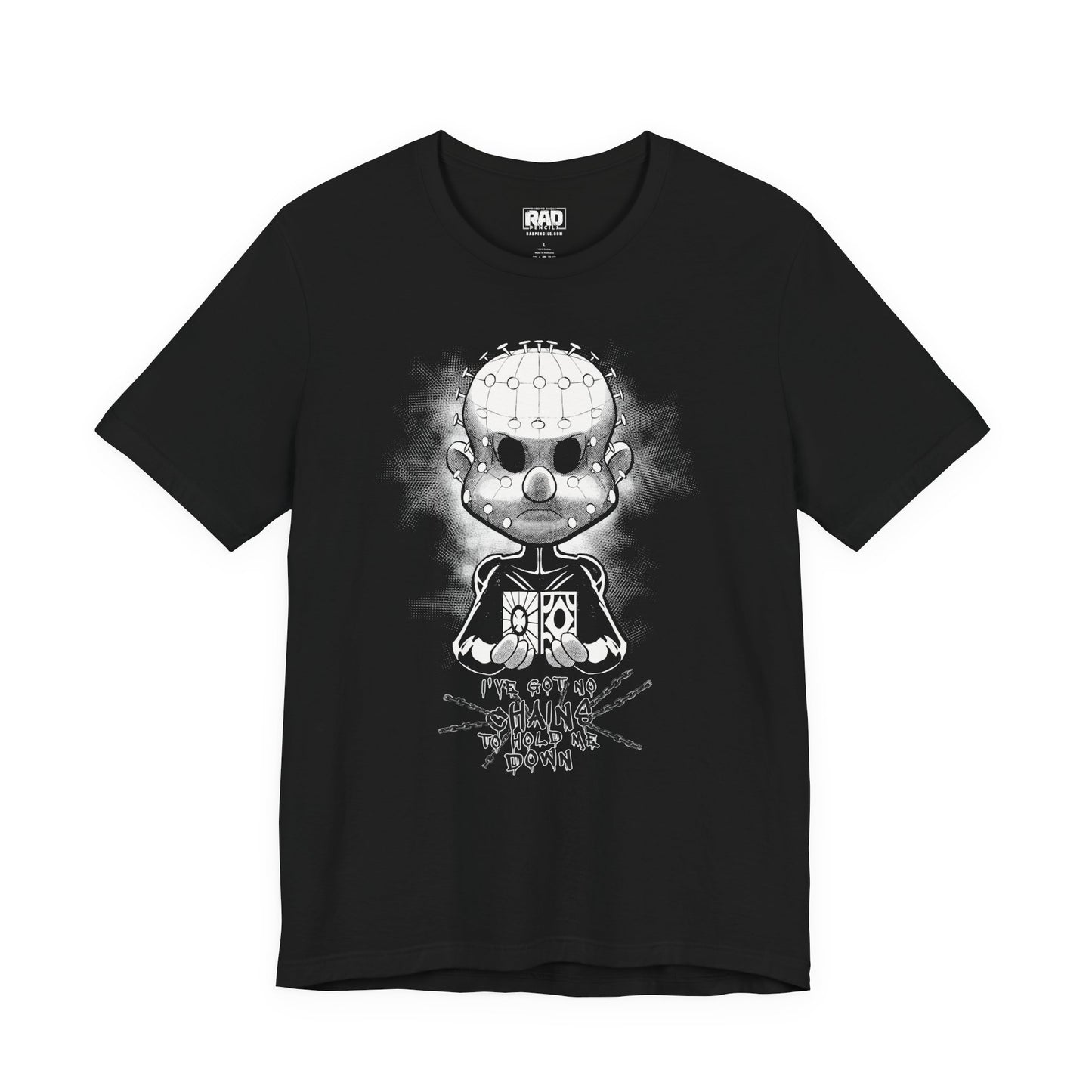Pinheadcchio Chains Scary Movie Halloween Horror Cartoon  Unisex Jersey Short Sleeve Tee