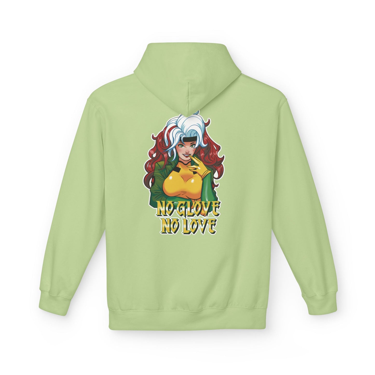 No Glove No Love Superhero Comic Unisex Midweight Softstyle Fleece Hoodie