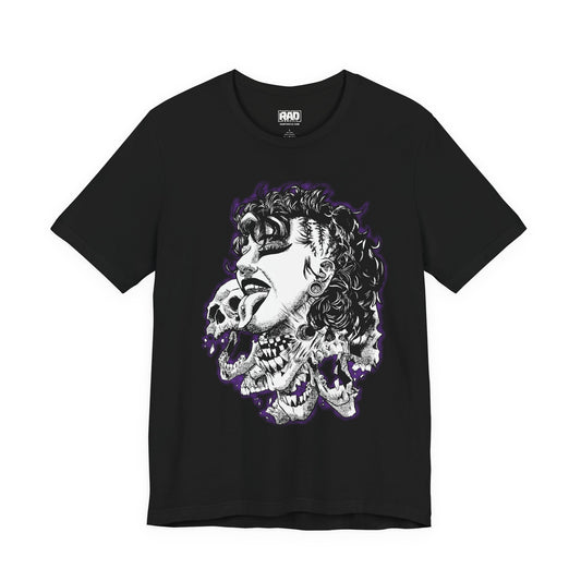 Goth Mami Wrestling White Logo Halloween Unisex Jersey Short Sleeve T-Shirt