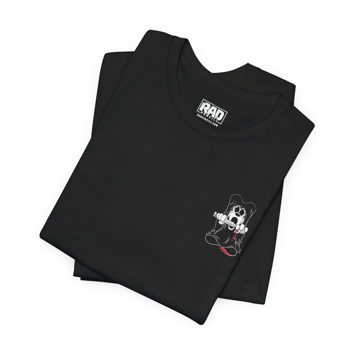 Mouseface Halloween Horror Cartoon Mashup Unisex Jersey Short Sleeve Tee