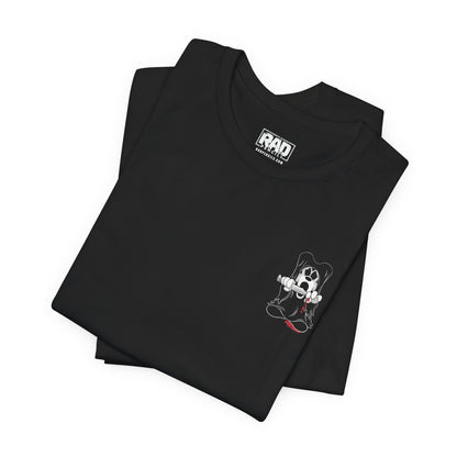 Mouseface Halloween Horror Cartoon Mashup Unisex Jersey Short Sleeve Tee