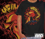 Vintage Inspired Knight's Helmet Metal Band Distressed Unisex Jersey Short Sleeve Tee